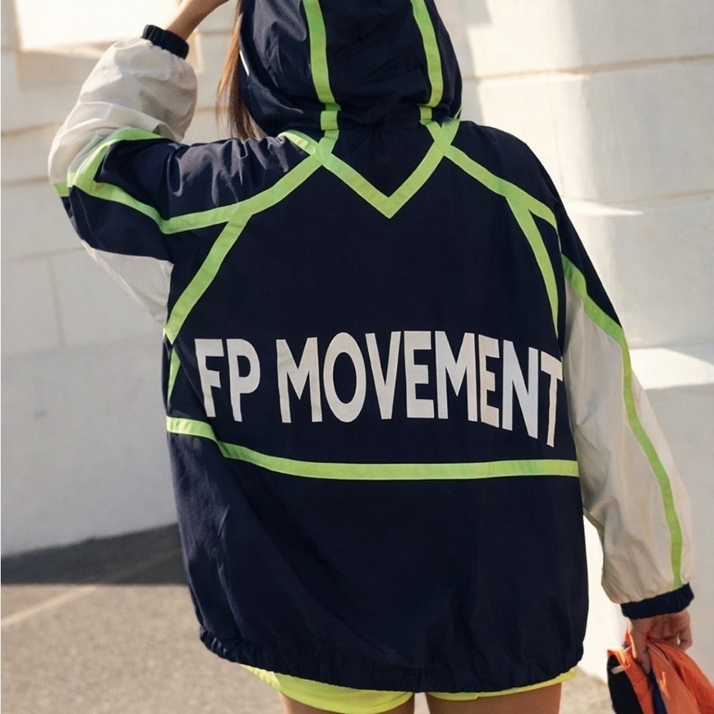 New! FP Movement by Free People like the wind windbreaker Jacket 2129